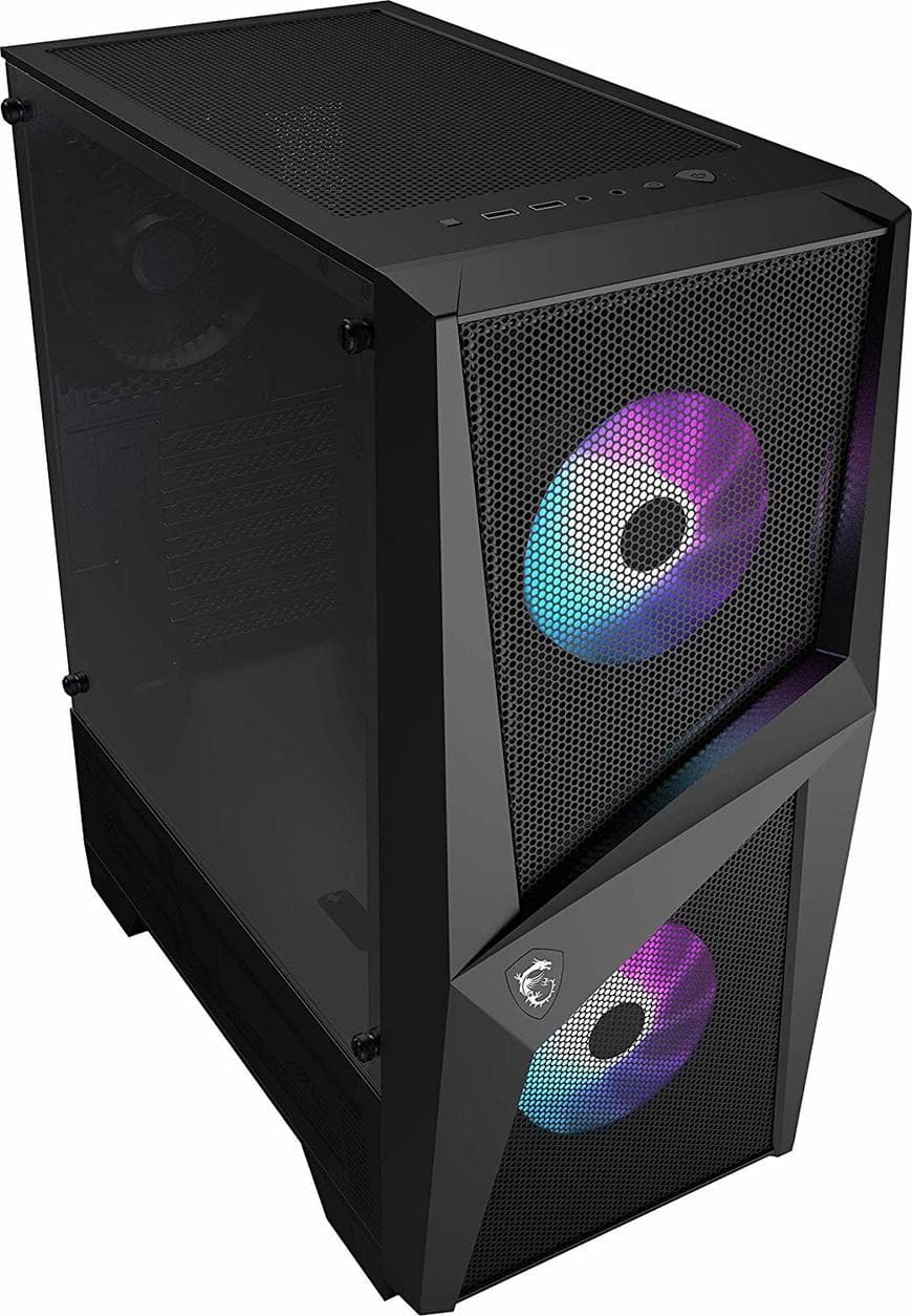 Place MSI MAG FORGE 100R Mid-Tower - Caja de PC Gaming (2 x