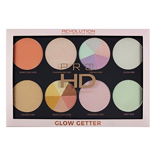 Beauty Makeup Revolution Pro HD Amplified Palette Glow Getter Paleta rozświetlaczy