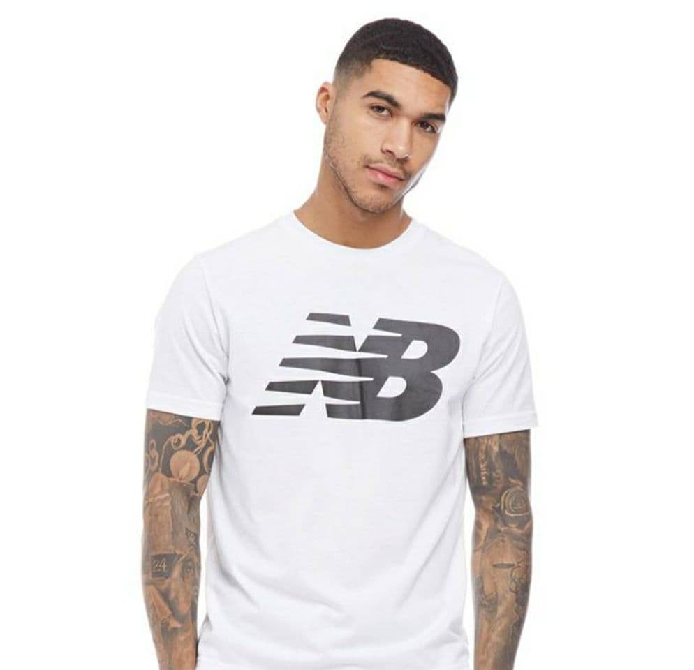 Moda T-Shirt New Balance Branca