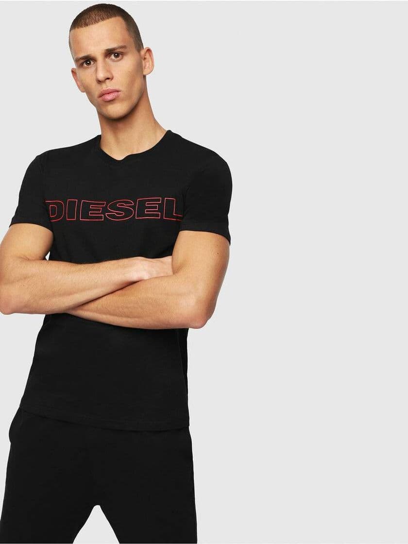 Moda T-shirt Diesel Preta