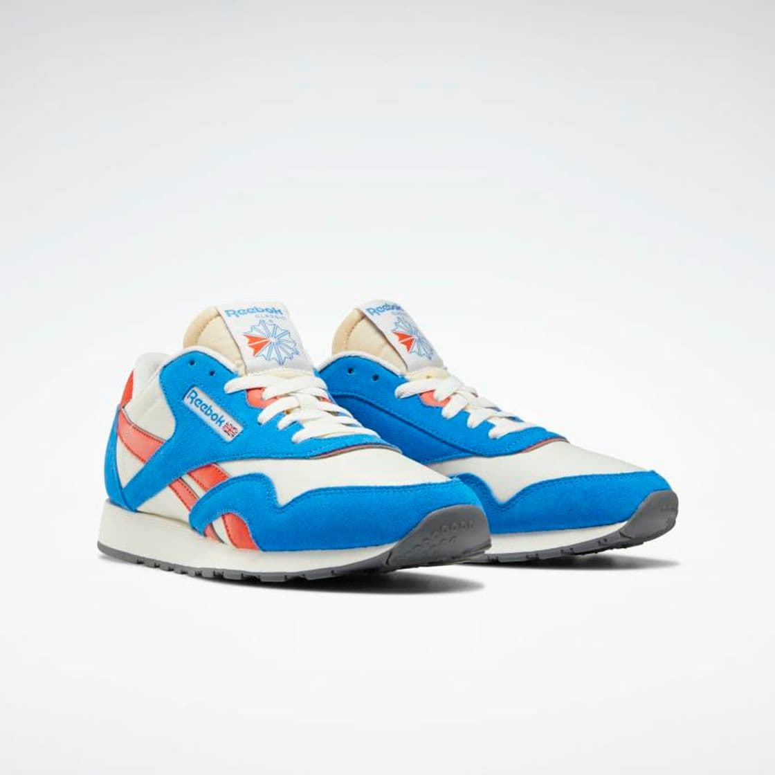 Moda Reebok Classic Nylon Shoes Orange/Blue