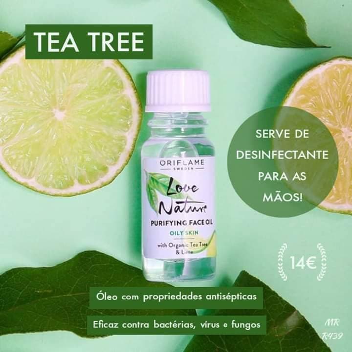 Producto Desinfecao com óleo de tee trea 