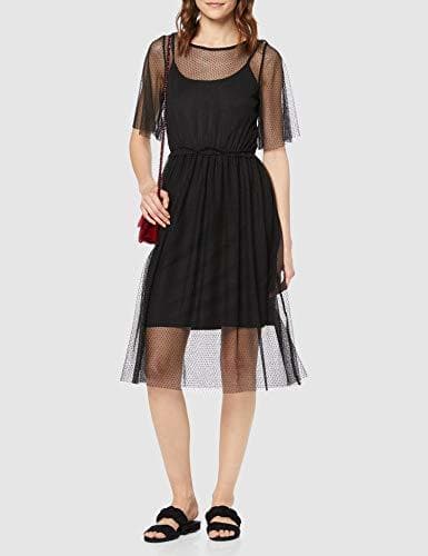 Product Vero Moda VMLINNA 2/4 BLK Dress JRS Falda, Rosa