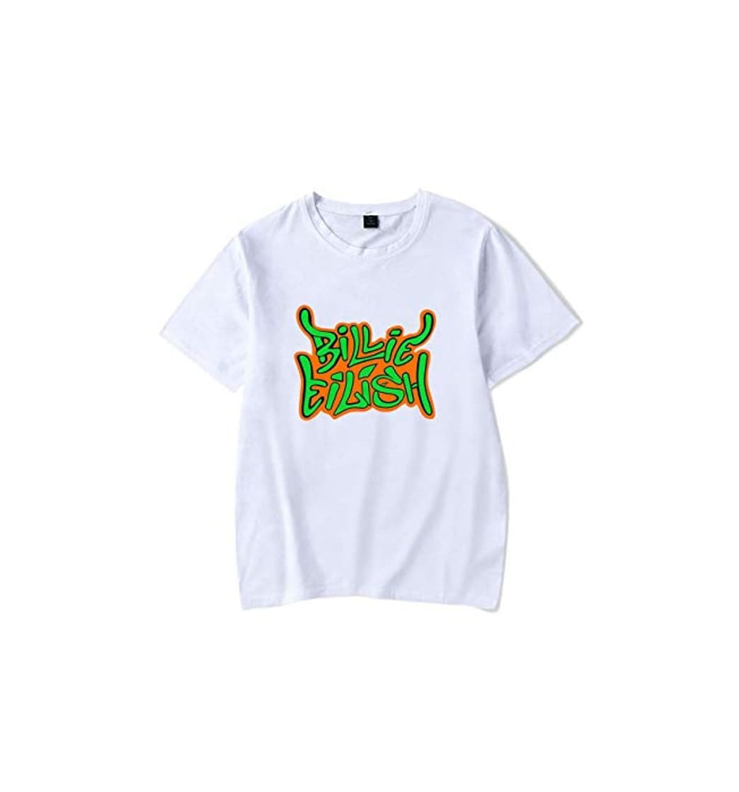 Moda Camiseta Billie Eilish Niña, Camiseta Billie Eilish Unisex Mujer Hombre Impresión Manga