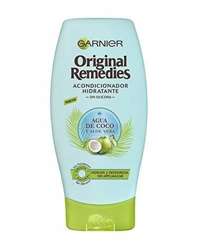 Belleza Garnier Original Remedies Agua de Coco y Aloe Vera acondicionador hidratante