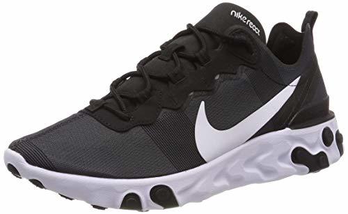 Moda Nike React Element 55, Zapatillas de Running para Hombre, Negro