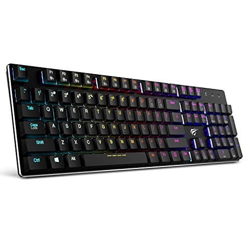 Place Mechanical Keyboard HAVIT Backlit Wired Gaming Keyboard Extra-Thin & Light, Kailh Latest