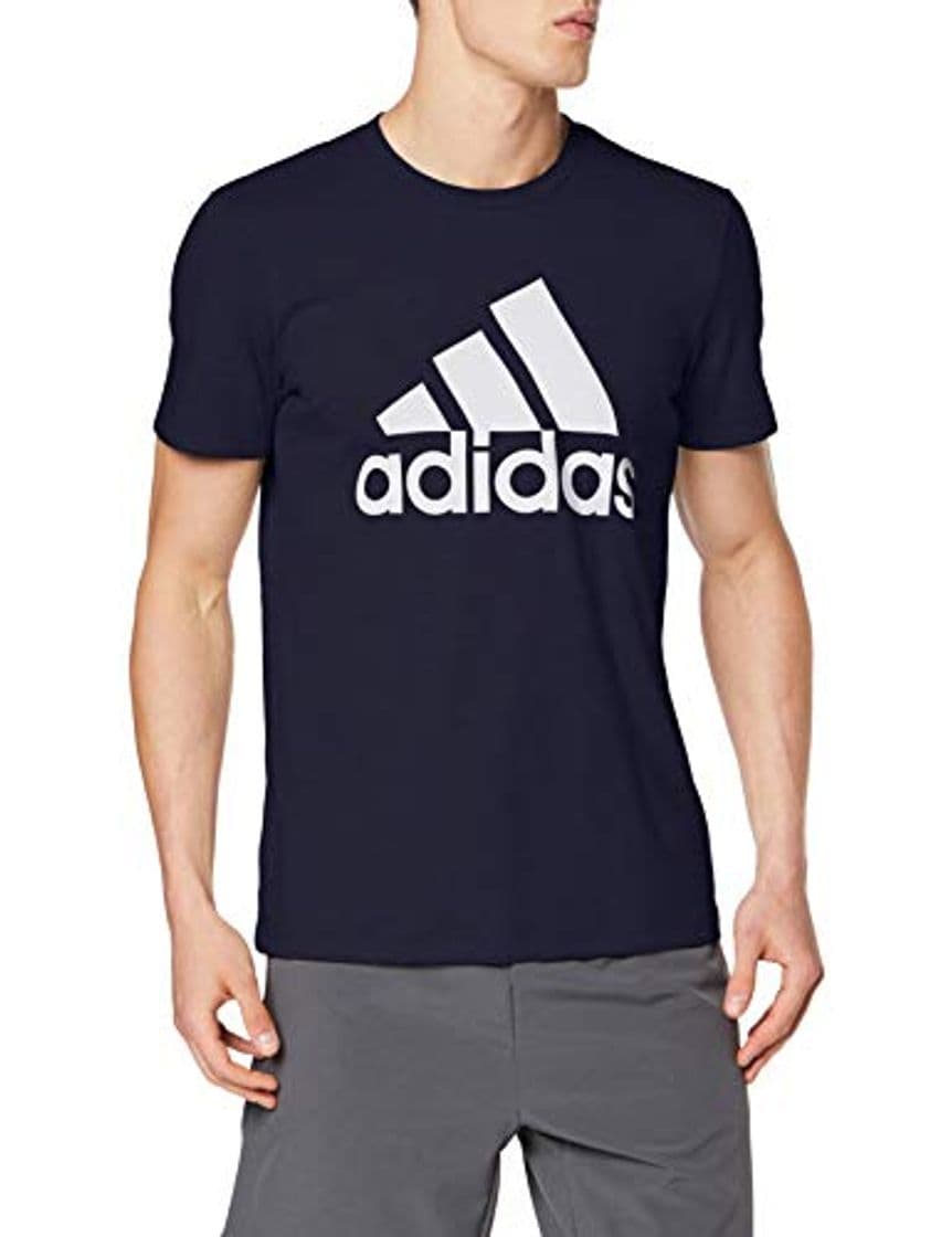 Moda adidas Most Haves Badge of Sports TS M Camiseta, Hombre, Azul