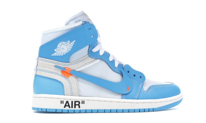 Moda Jordan 1 Retro High Off-White University Blue 