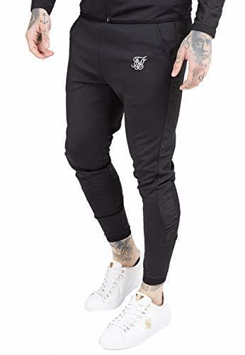 Lugar Sik Silk de los Hombres Joggers de Nylon Arrugado