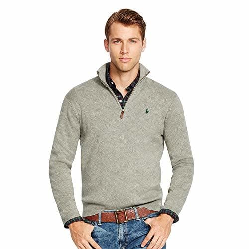 Fashion Ralph Lauren Jersei para Hombre con Cuello de Cremallera