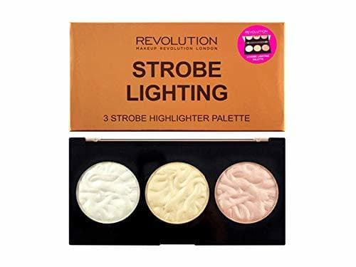 Beauty Makeup Revolution Strobe Lighting Highlighter Palette Paleta rozświetlaczy do twarzy 15g