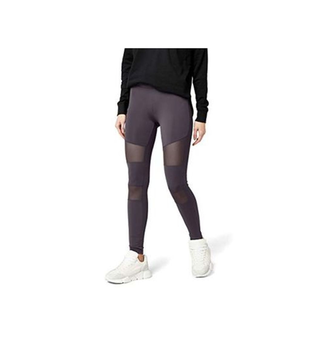 Fashion Urban Classics Ladies Tech Mesh Leggings, Gris