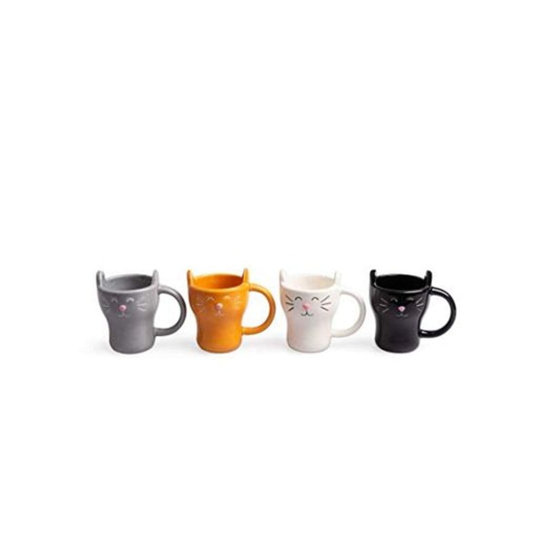 Product Balvi Set café Meow! 4 Tazas con Forma de Gato Capacidad: 90ml