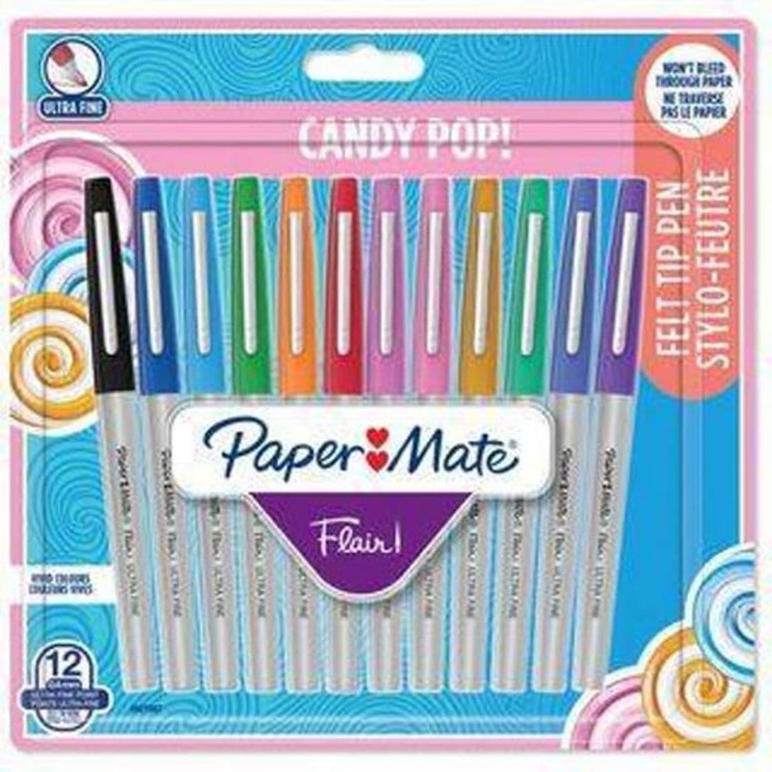 Fashion Paper Mate Caneta com Ponta de Feltro Flair®, Ponta Ultra Fi