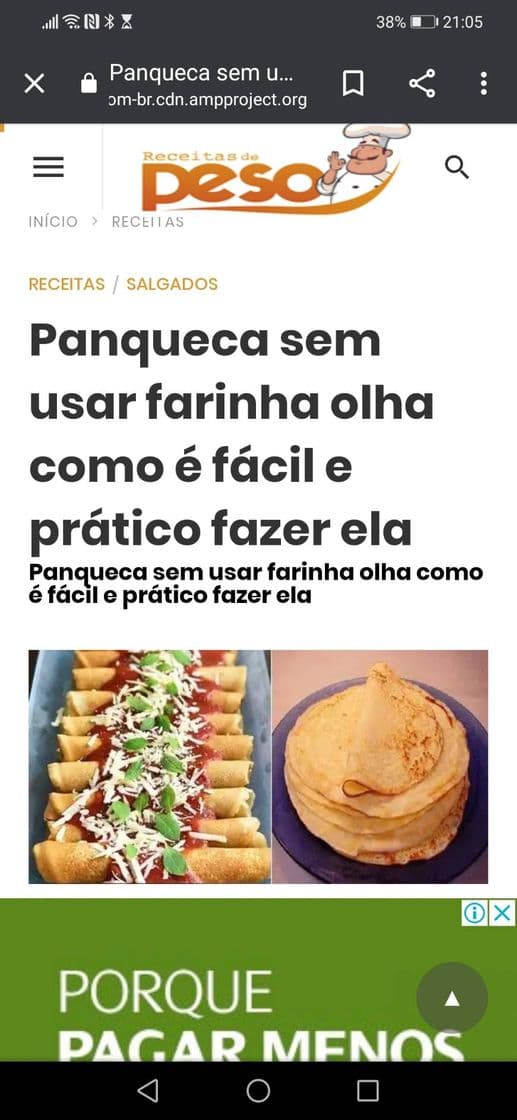 Fashion Panqueca sem usar farinha olha como é fácil e prático fazer!