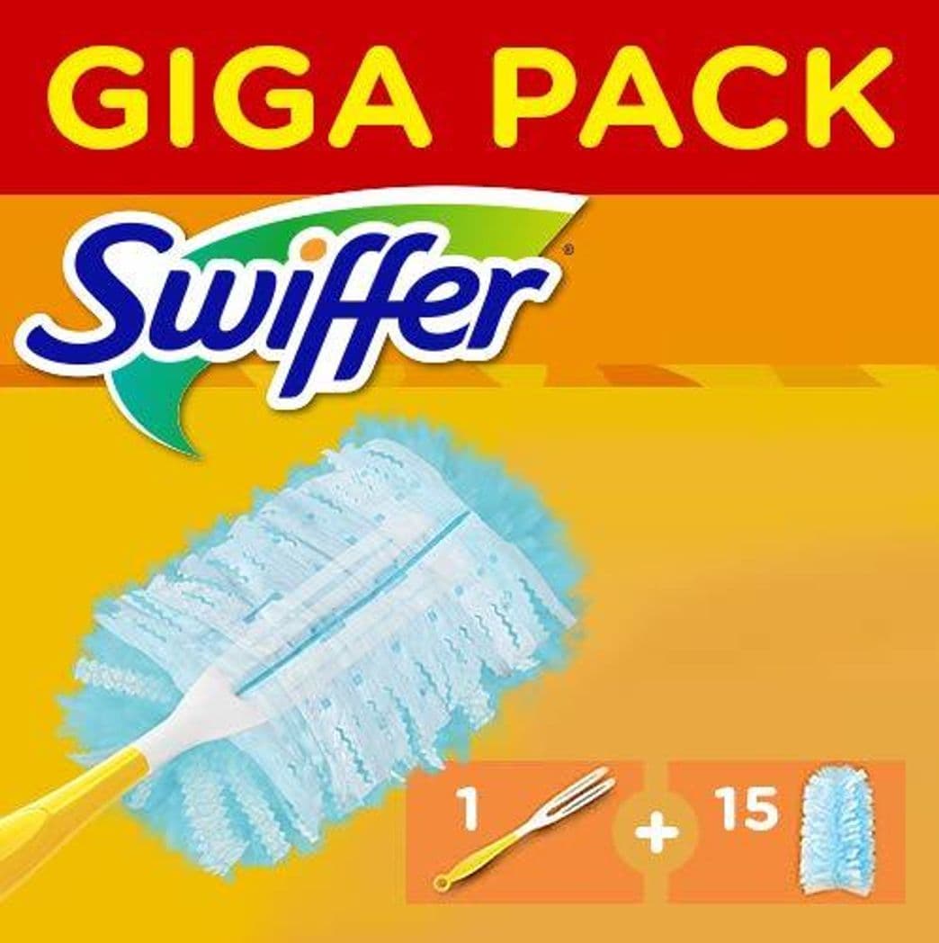 Product Swiffer Plumero Kit con 1 Mango y 15 Recambios