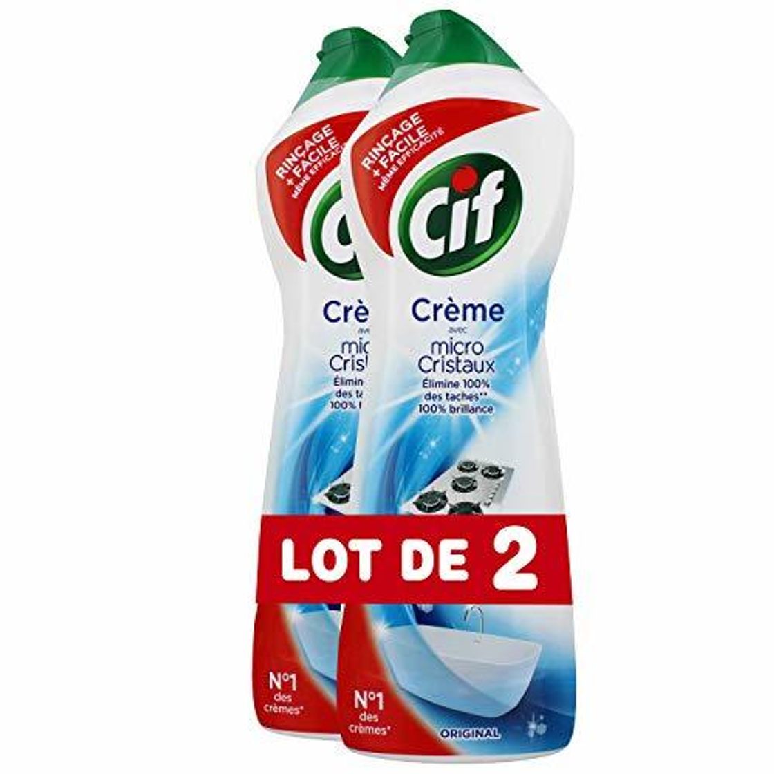 Producto Cif Crema de esponja limpiador Multi superficies Original 750 ml – juego de 2