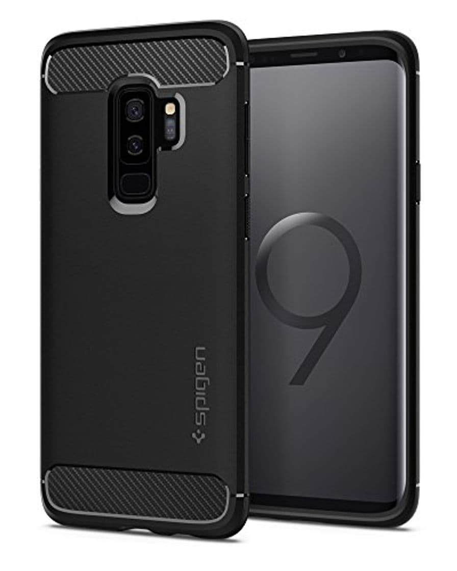 Product Spigen® [Rugged Armor Funda Galaxy S9 Plus con Absorción de Choque Flexible