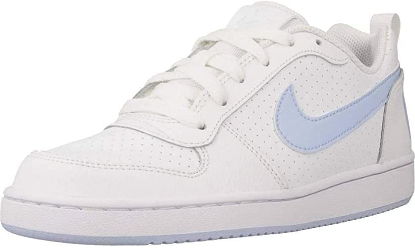 Moda Nike Court Borough Low 2, Zapatillas de Baloncesto para Niños, Blanco