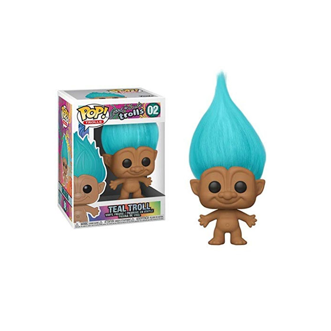 Producto XQ Xqwo Buena Suerte Trolls Pop Figura!Teal Trolls de colección de Vinilo a Partir de la Figura de la Serie de Juegos