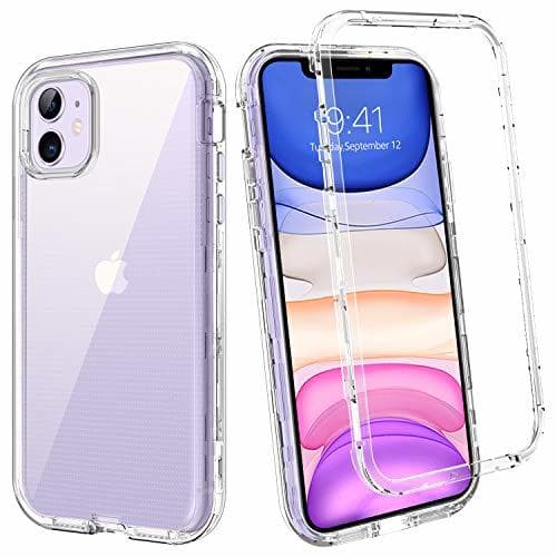 Electrónica BENTOBEN Funda para iPhone 11 Transparente Cristalina 3 en 1 Carcasa Combinada