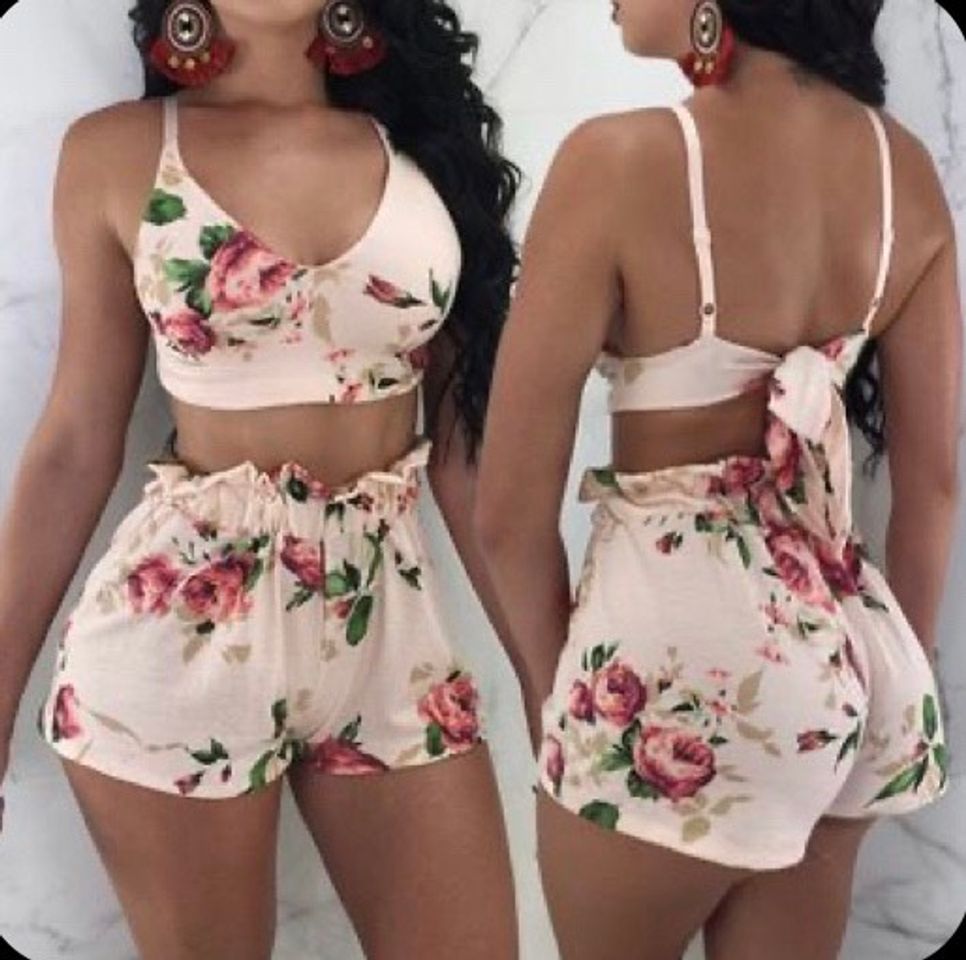 Moda Conjunto calção e top