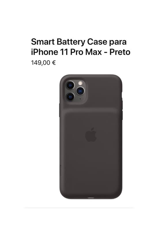 Product Smart battery case iPhone 11 pro max 