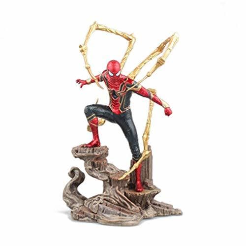 Place HAIZI FIGURE Marvel Iron Spiderman Modelo Hero Expedition Iron Spider Escena Inactiva