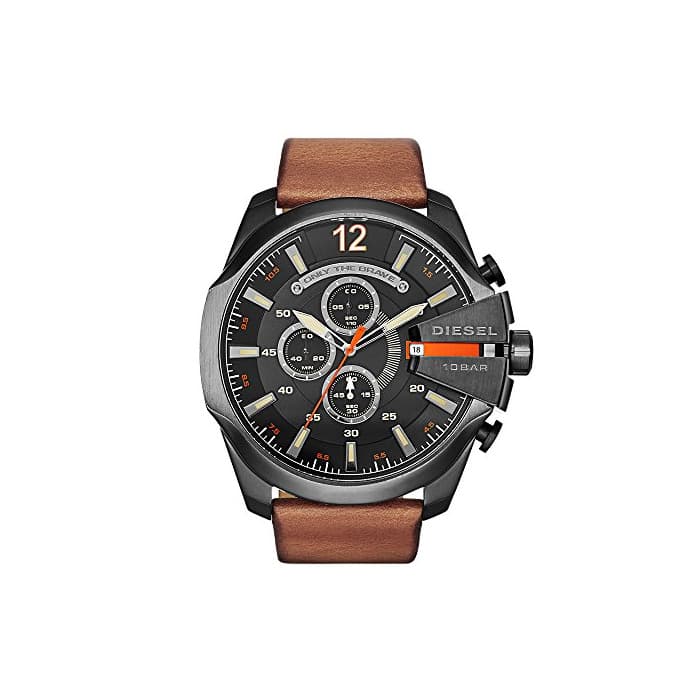 Moda Diesel Reloj Hombre de Analogico con Correa en Cuero DZ4343