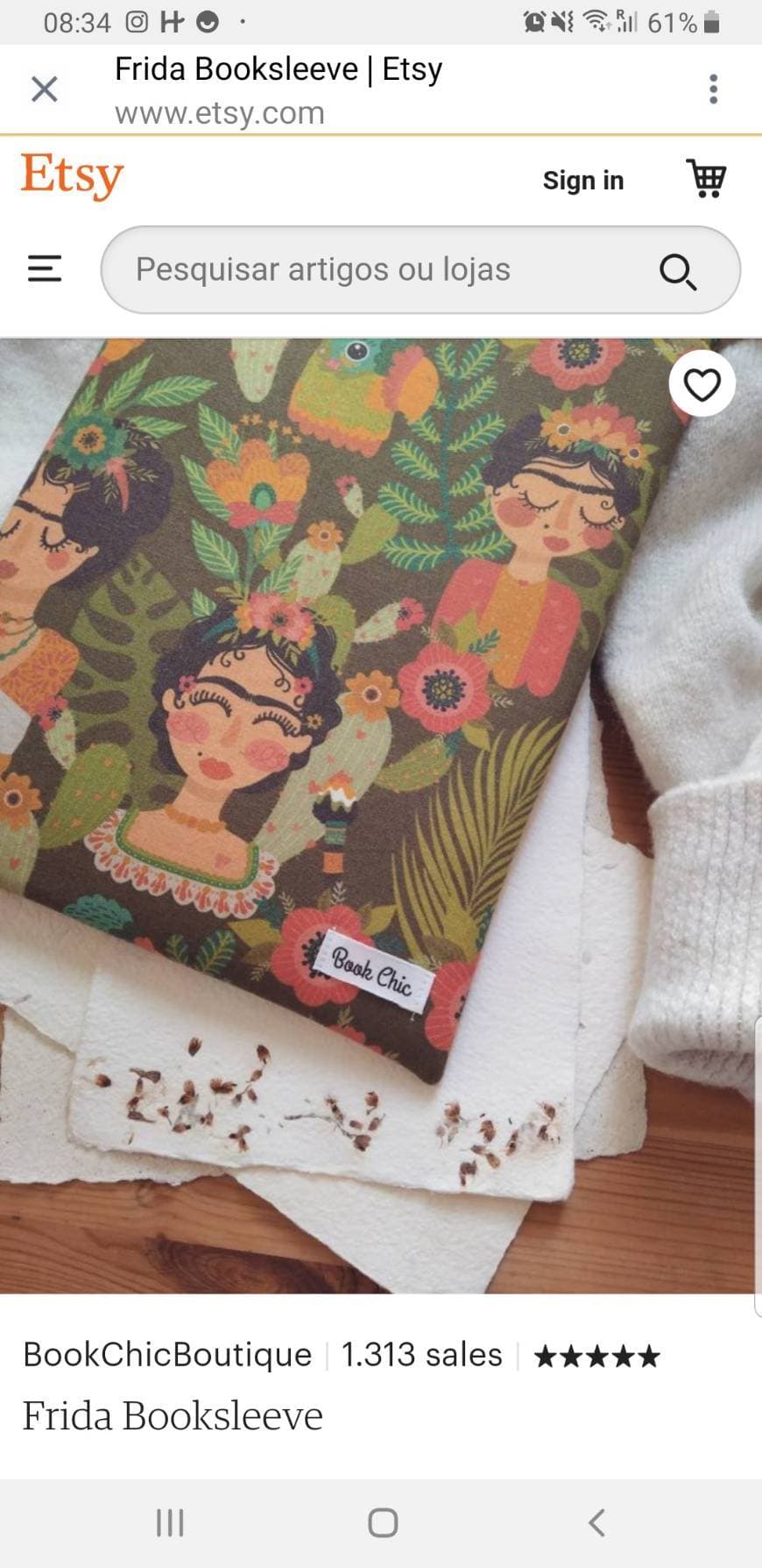 Product Frida Booksleeve