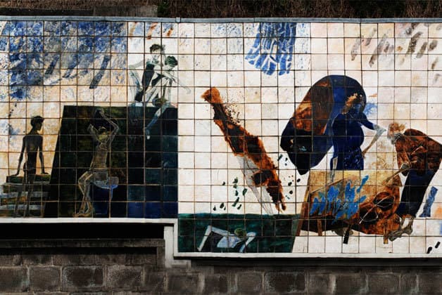 Lugar Painel de Azulejos Ribeira Negra