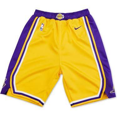 Moda Calções basketball dos Lakers😜