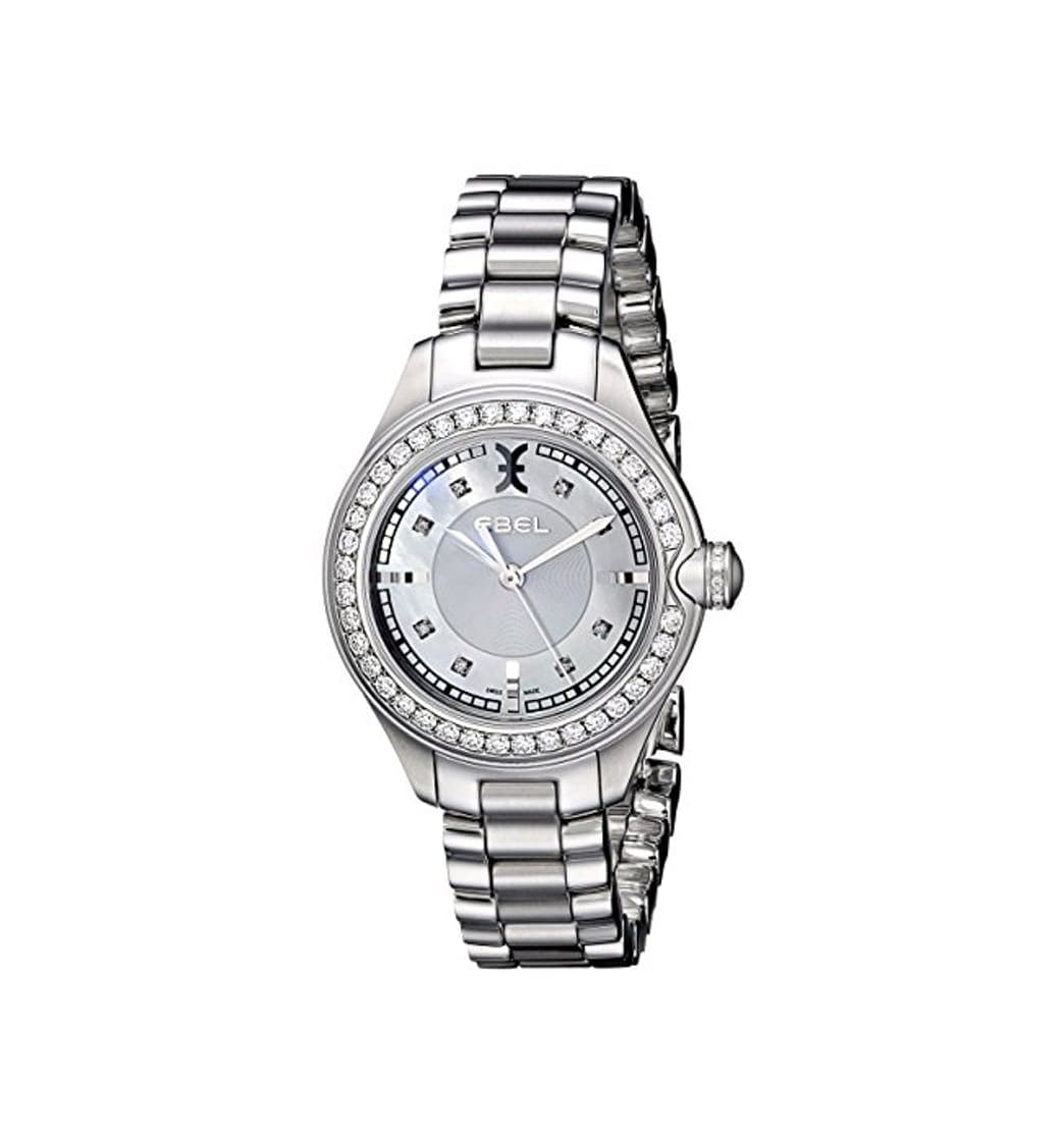 Fashion EBEL ONDE RELOJ DE MUJER CUARZO SUIZO 30MM CORREA Y CAJA DE ACERO 1216096