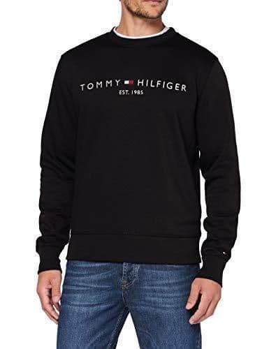 Lugar Tommy Hilfiger Tommy Logo Sweatshirt Sudadera, Negro