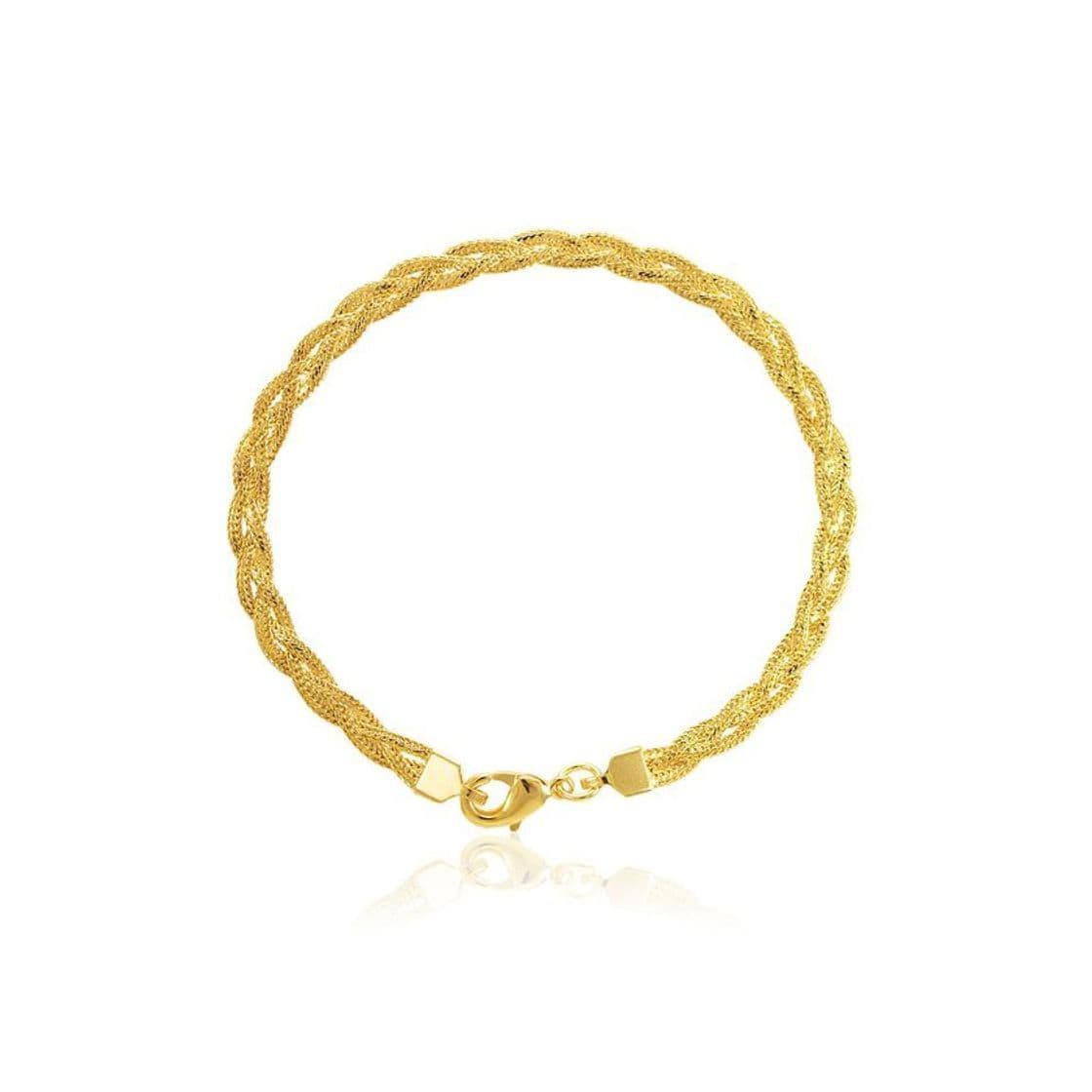 Producto Pulseira Trançada de Ouro