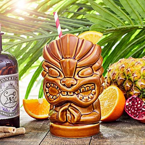 Lugar Tiki manos taza 18.5oz/530 ml – de la novedad de cerámica taza diseño de hawaiano