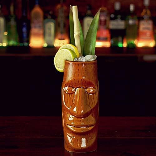 Lugar Isla de Pascua Tiki taza 14 oz/415 ml – cerámica hawaiano cóctel taza