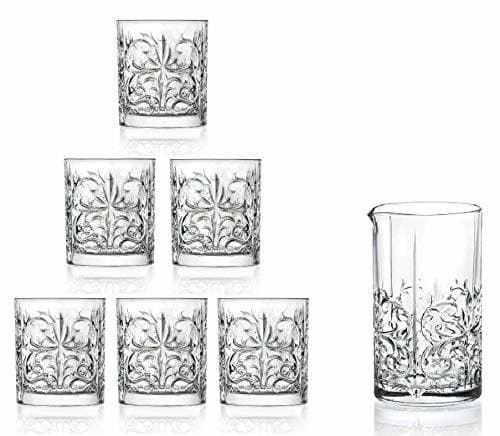 Place RC2 Corporation RCR cristalería Italiana Tattoo Set Vasos y Mixing Glass de