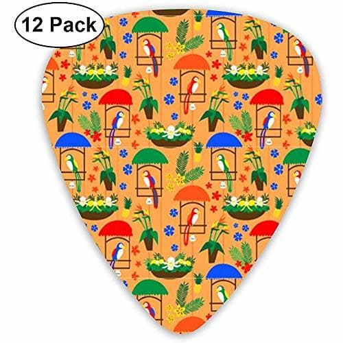 Lugar Tiki Room Birds Guitar Picks 12 Pack-3 Tamaños diferentes Incluye Thin