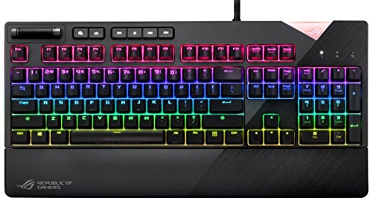 Electronic Asus Rog Strix Flare - Teclado Mecánico con interruptores Cherry MX RGB