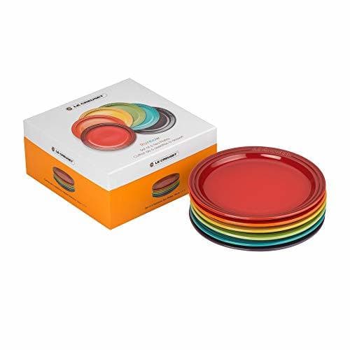 Home Le Creuset 91048318470010 Set de 6 platos arcoíris de cerámica de gres