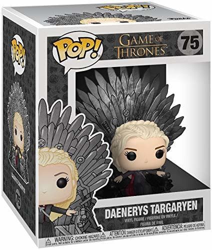 Game Funko- Pop Deluxe: Game of S10: Daenerys Sitting on Throne Figura Coleccionable,