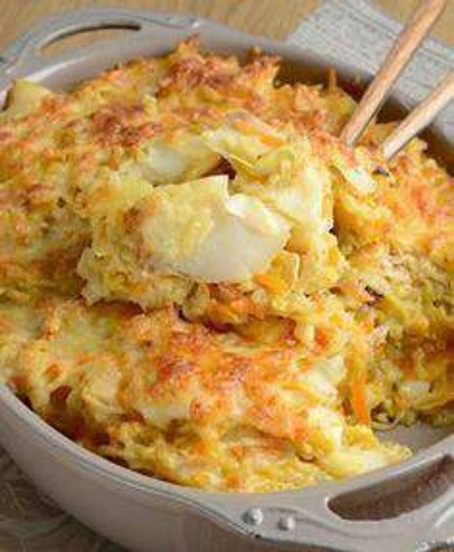 Moda Bacalhau de legumes gratinado