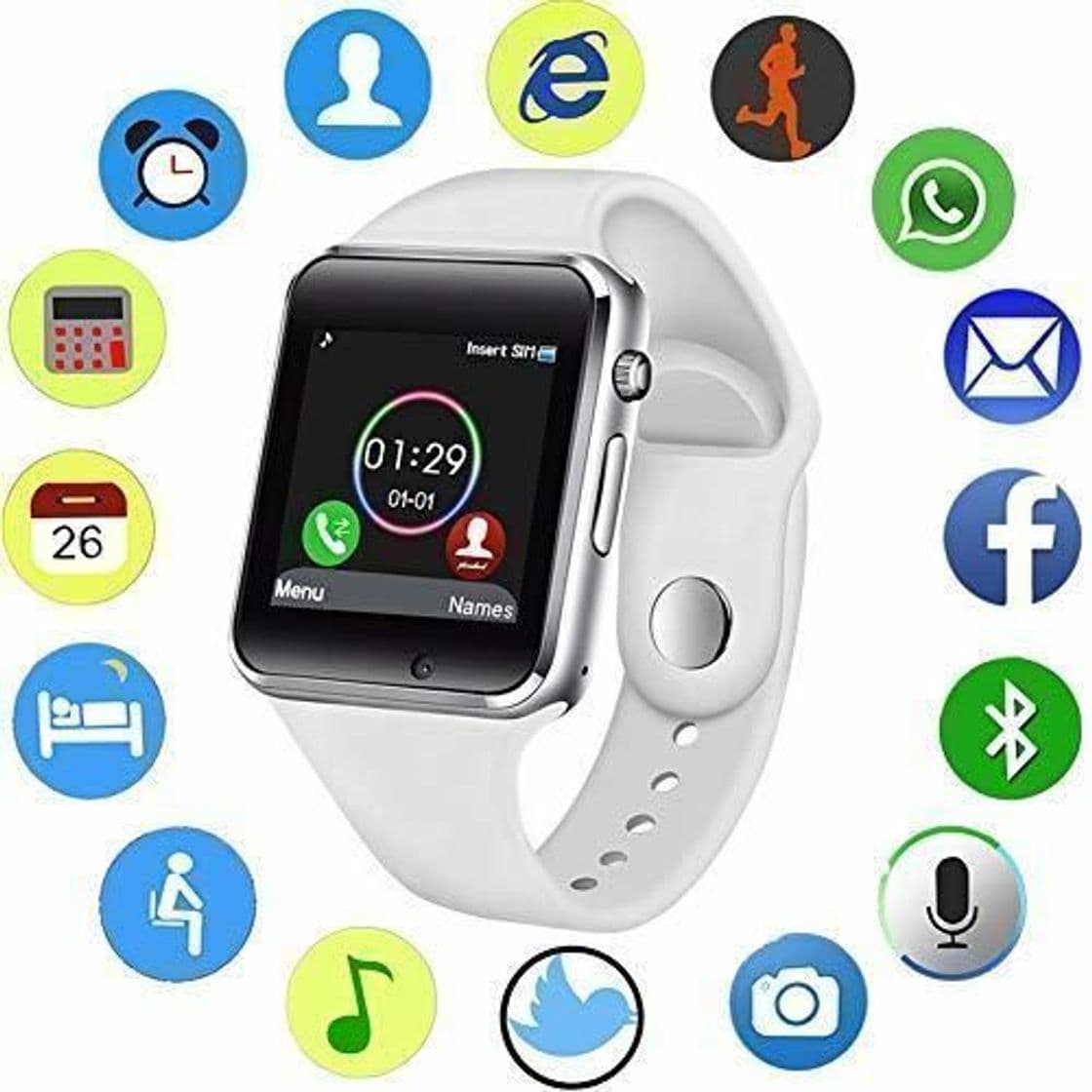 Producto KDSFJIKUYB Pulsera de Actividad Reloj Inteligente Hombre Mujer Deporte LED Pantalla táctil