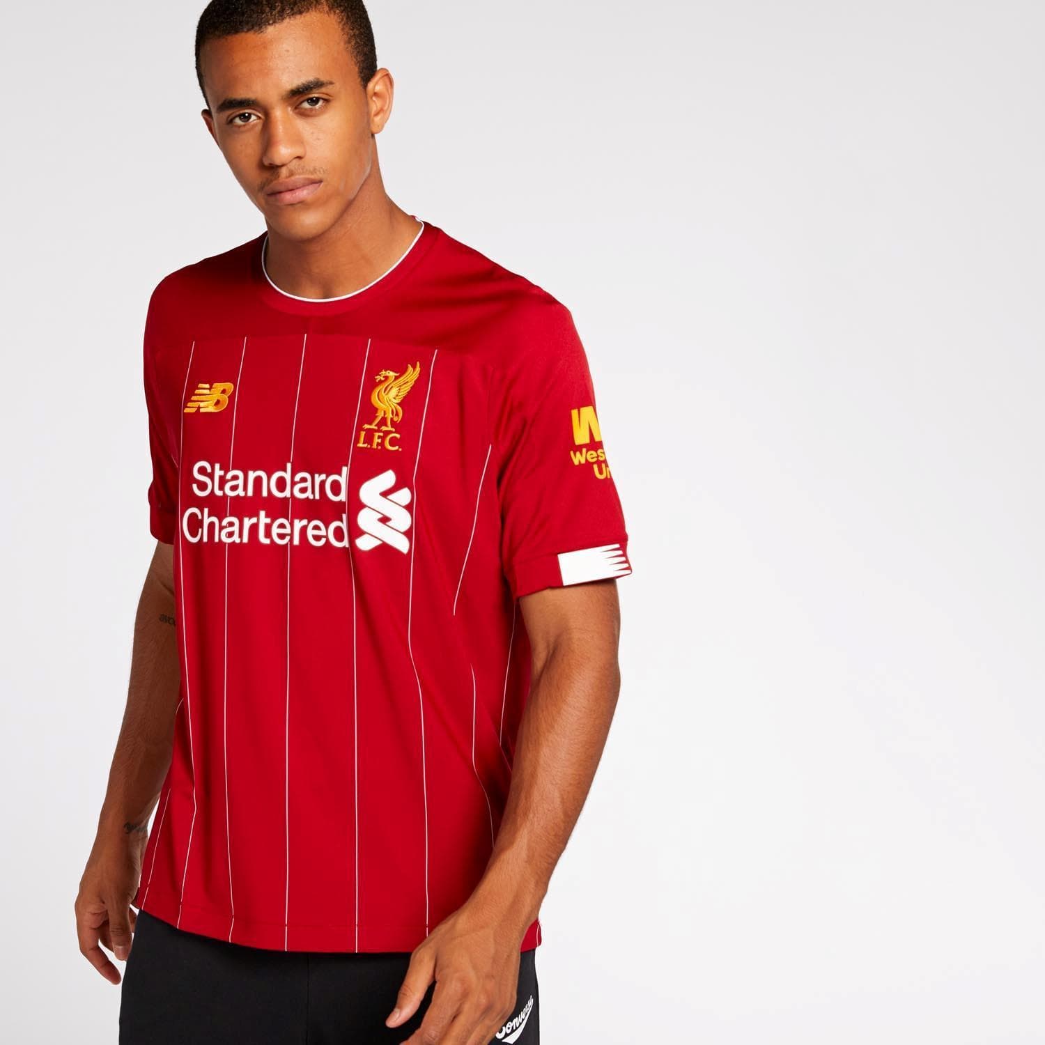 Moda Camisola Oficial Liverpool New Balance - Vermelho - Homem ...