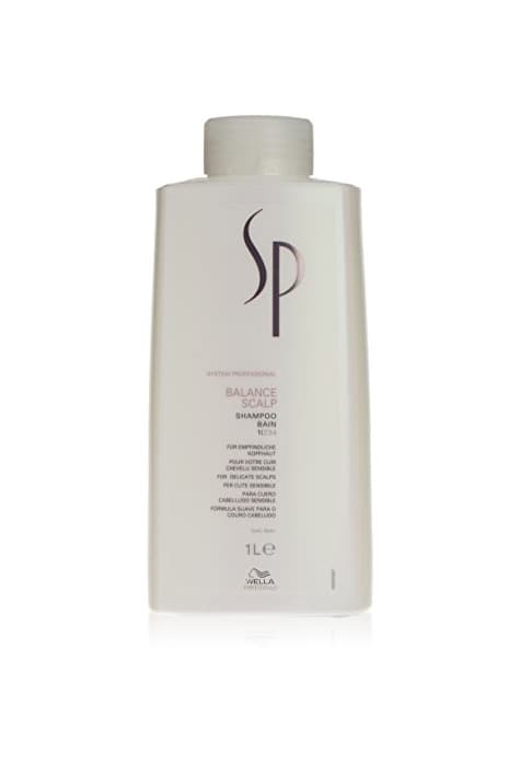 Belleza Wella SP Balance Scalp Shampoo Unisex Profesional Champú 1000 ml - Champues