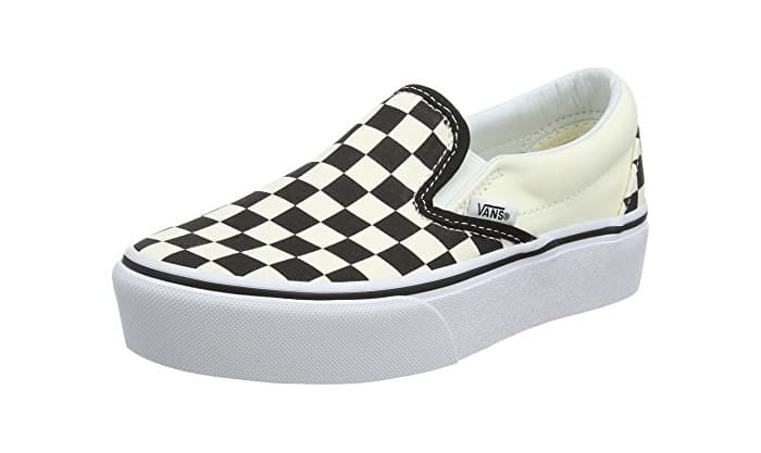 Moda Vans Classic Slip-on Platform, Zapatillas sin Cordones para Mujer, Negro