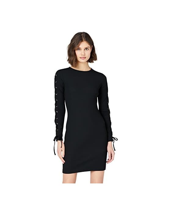 Fashion find. 70526A vestido fiesta mujer, Negro