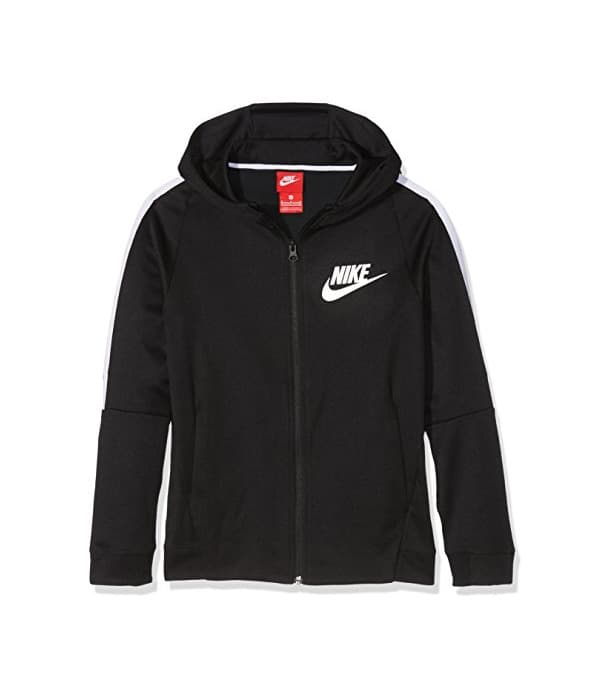 Fitness Nike B NSW JKT Tribute Chaqueta, Niños, Negro